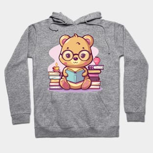 Cute Quokka reading books Hoodie